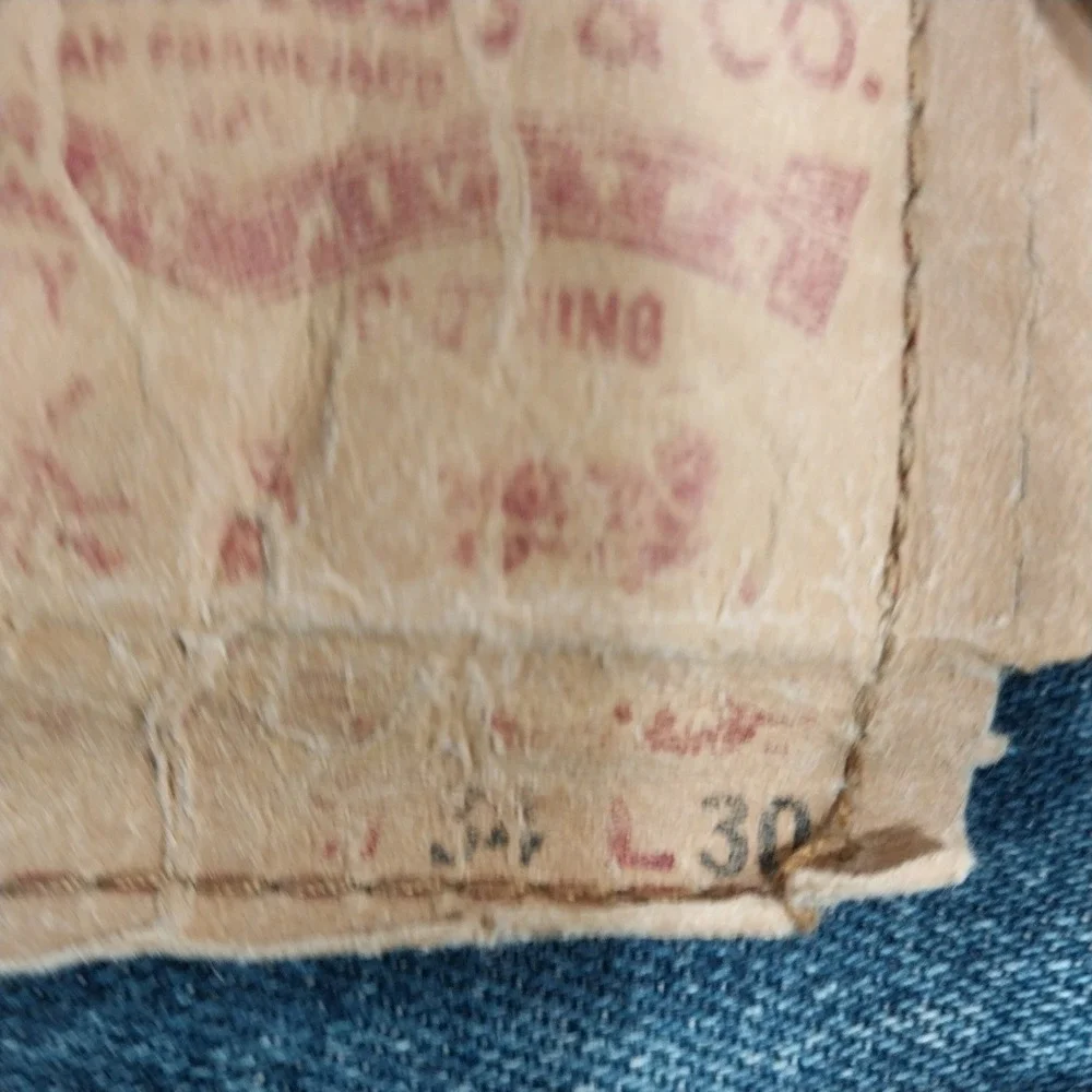 Levi's Mens Jeans 501 Original Straight Leg Button Fly 34x30 Blue